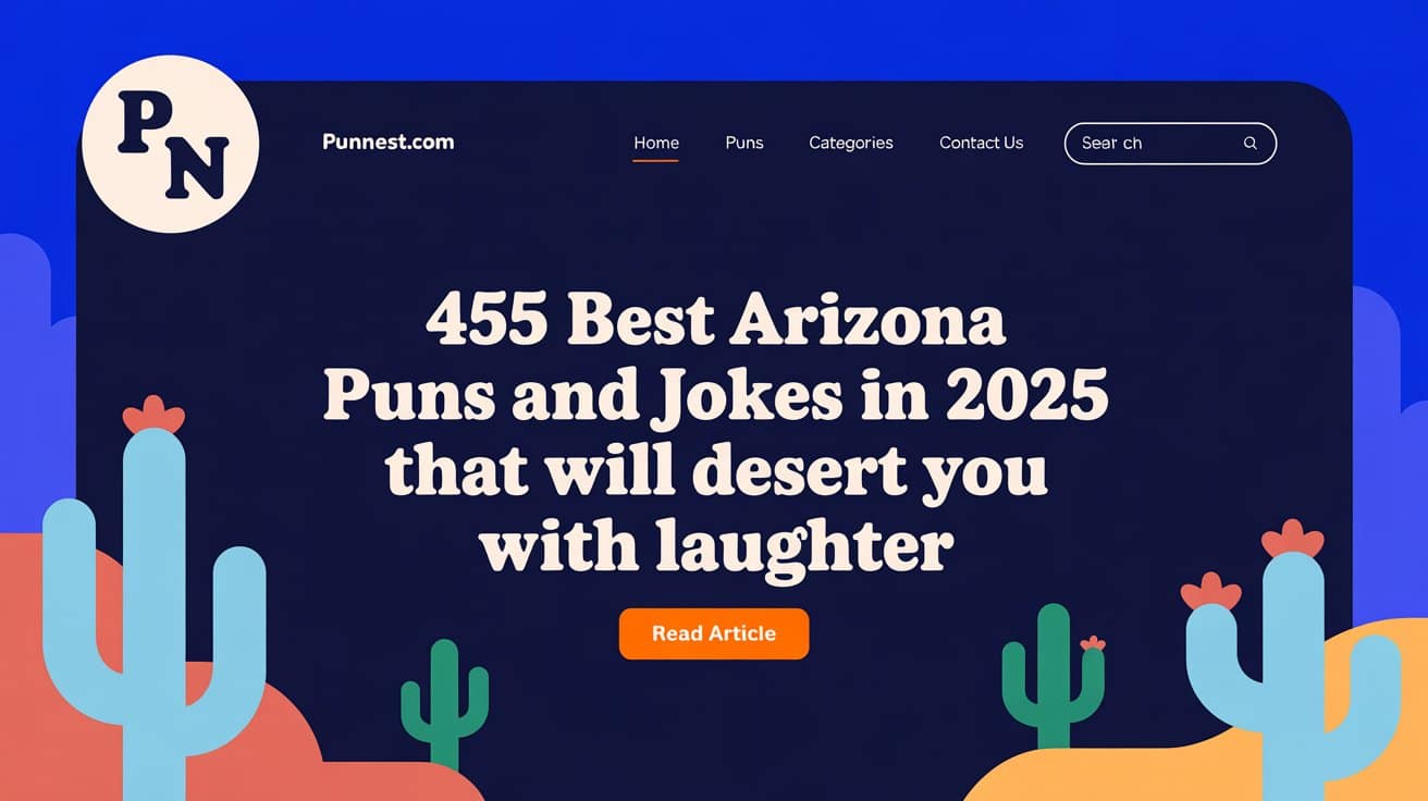 455 Best Arizona Puns and Jokes In 2025 That Will Desert You With Laughter