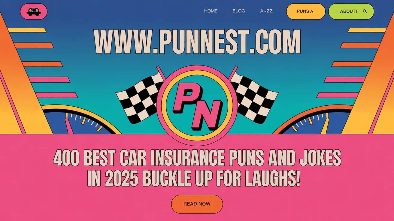 400 Best Car Insurance Puns and Jokes IN 2025 Buckle Up for Laughs