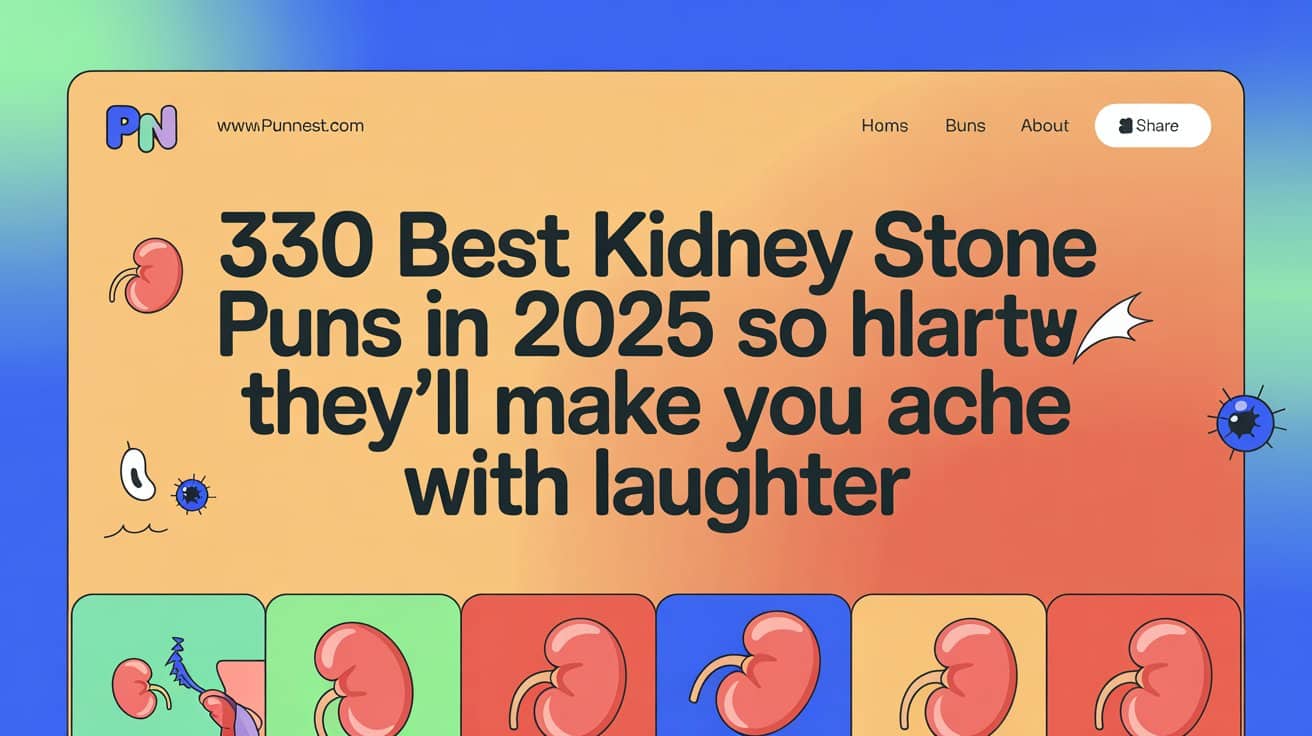 330 Best Kidney Stone Puns In 2025 So Hilarious They’ll Make You Ache With Laughter