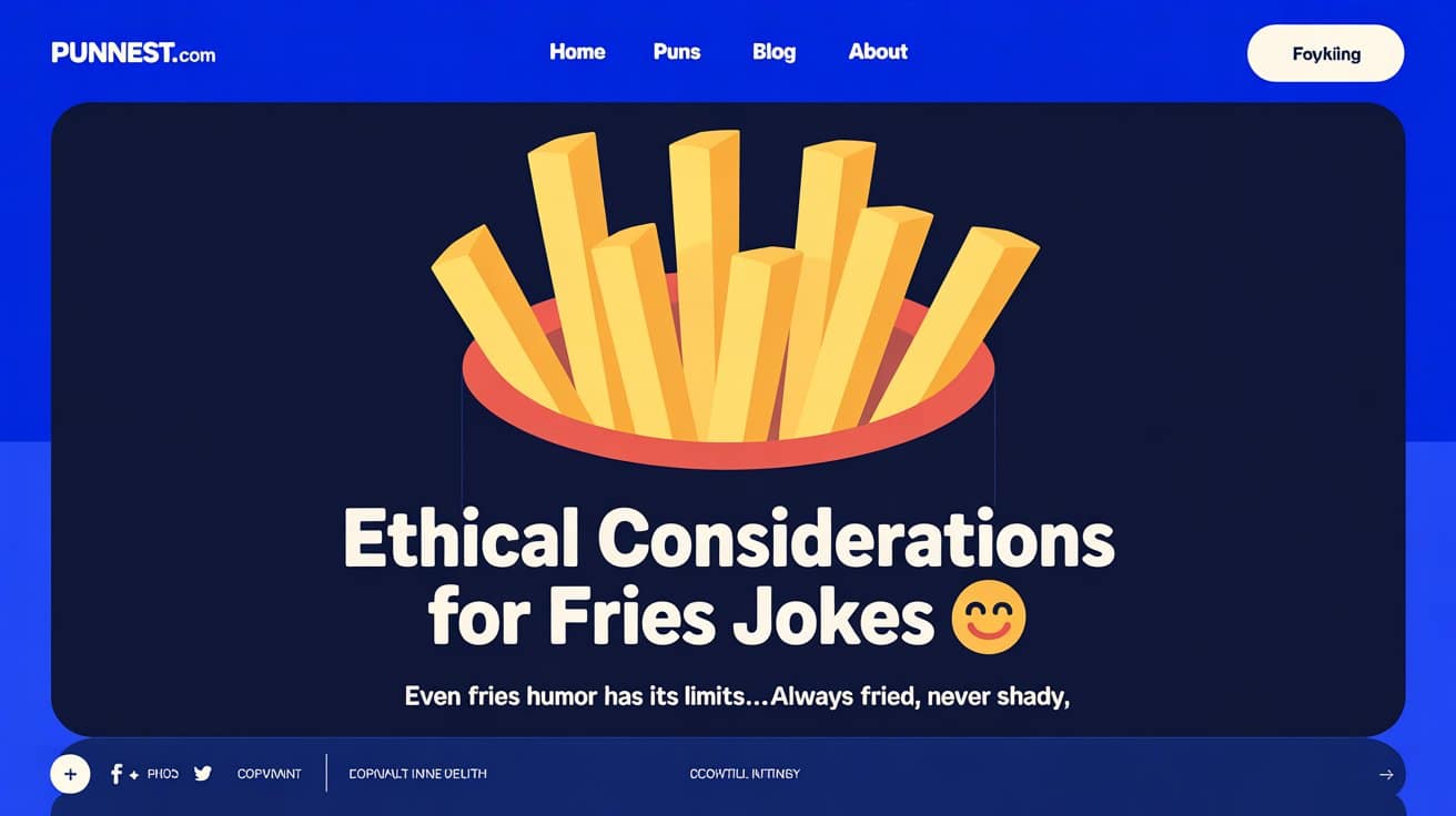 Ethical Considerations for Fries Jokes ⚖️🍟