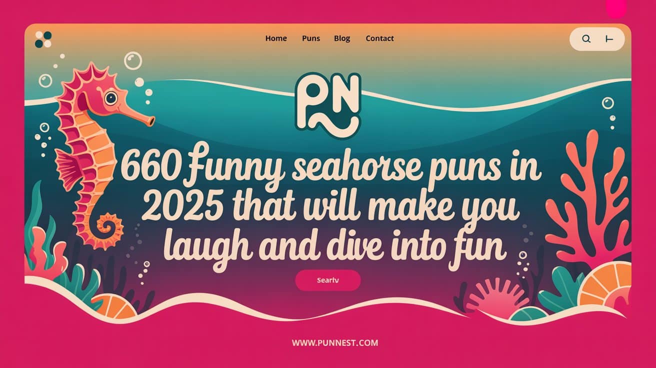 660 Funny Seahorse Puns In 2025 That Will Make You Laugh and Dive Into Fun 