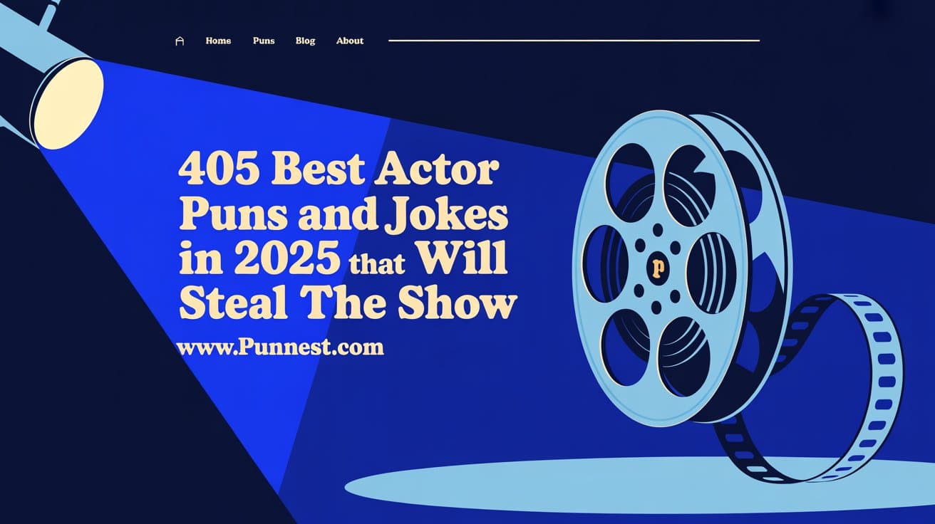 405 Best Actor Puns and Jokes In 2025 That Will Steal the Show
