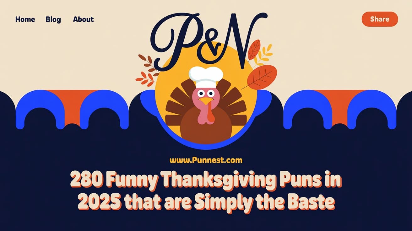 280 Funny Thanksgiving puns In 2025 that are simply the baste
