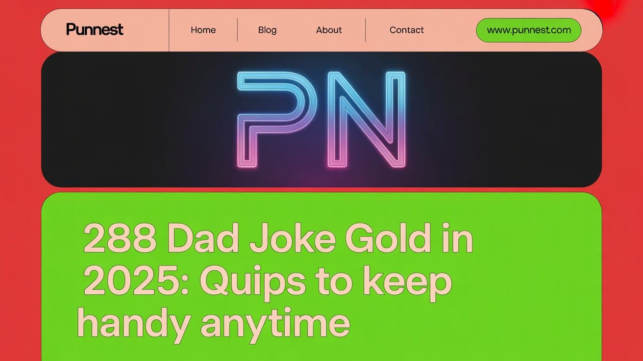 288 Dad Joke Gold In 2025: Quips to Keep Handy Anytime