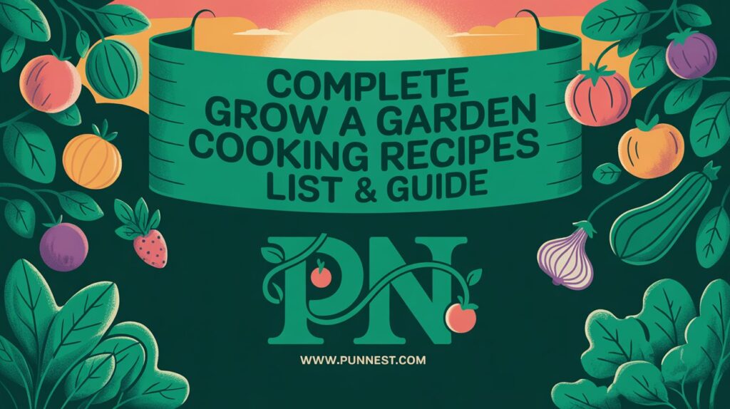 Complete Grow a Garden Cooking Recipes List & Guide
