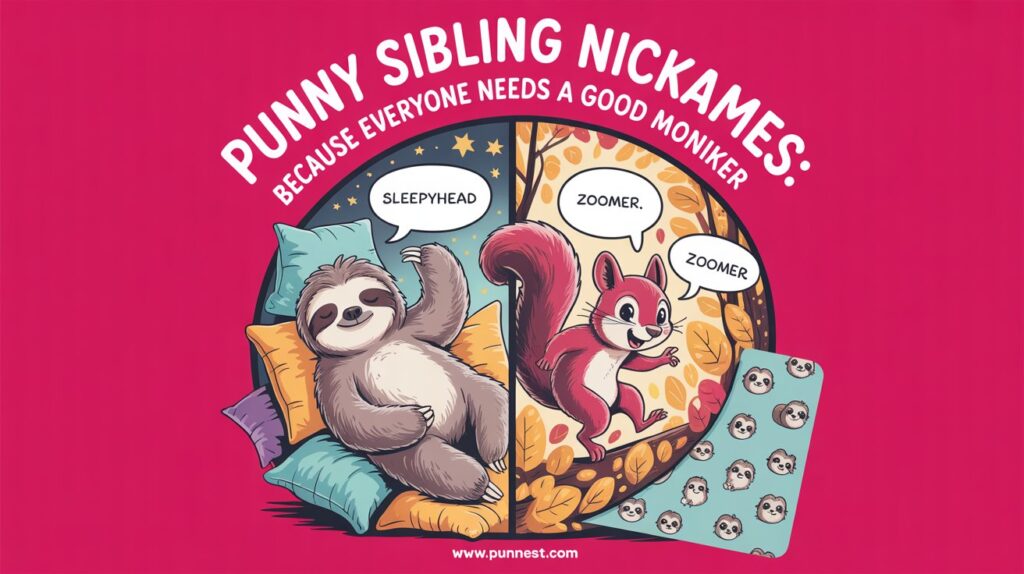 Punny Sibling Nicknames: Because Everyone Needs a Good Moniker