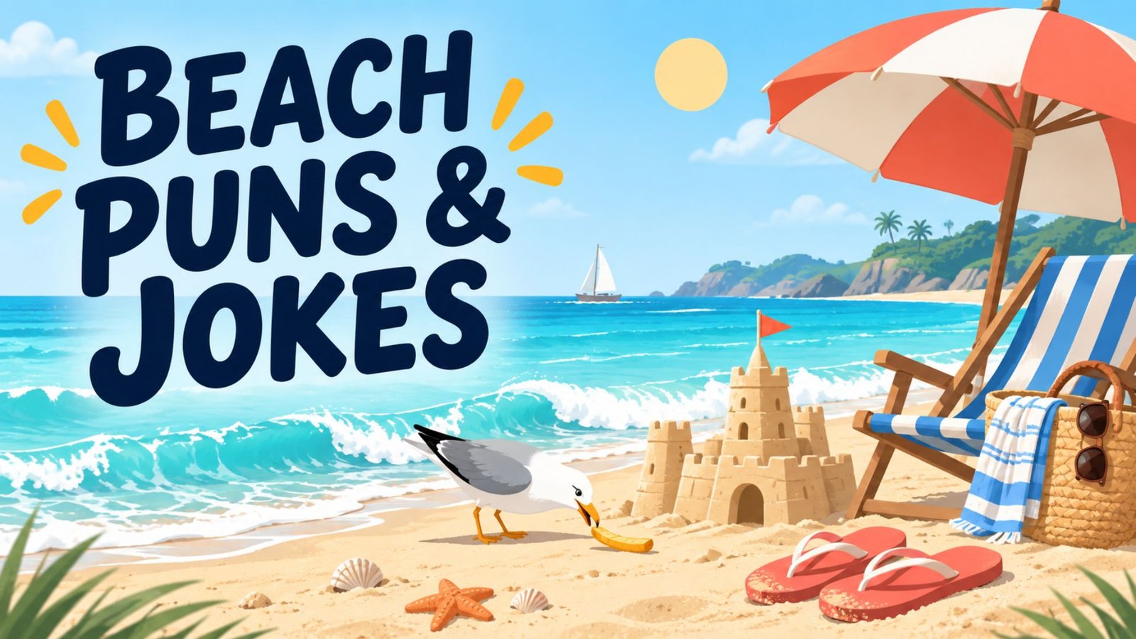 400 Funny Beach Puns and Jokes for Captions and Kids