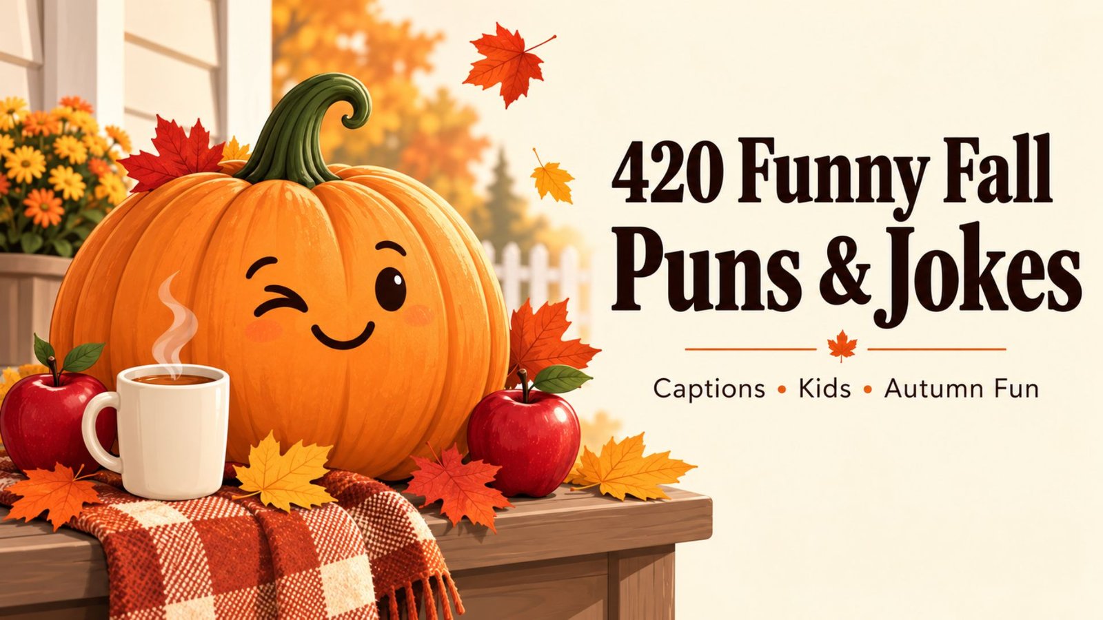 420 Funny Fall Puns and Jokes for Captions, Kids, and Autumn Fun