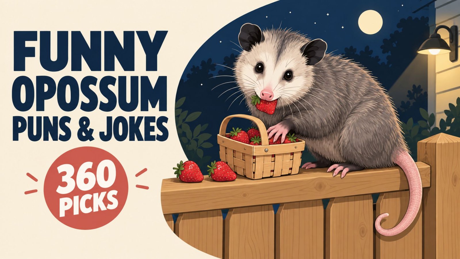 360 Funny Opossum Puns and Jokes for Captions and Kids