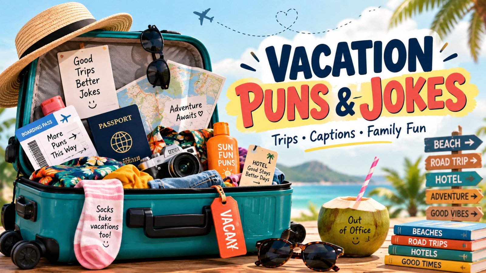 400 Funny Vacation Puns and Jokes for Captions and Trips